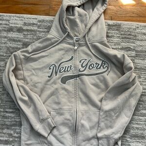 Gray New York Hoodie
